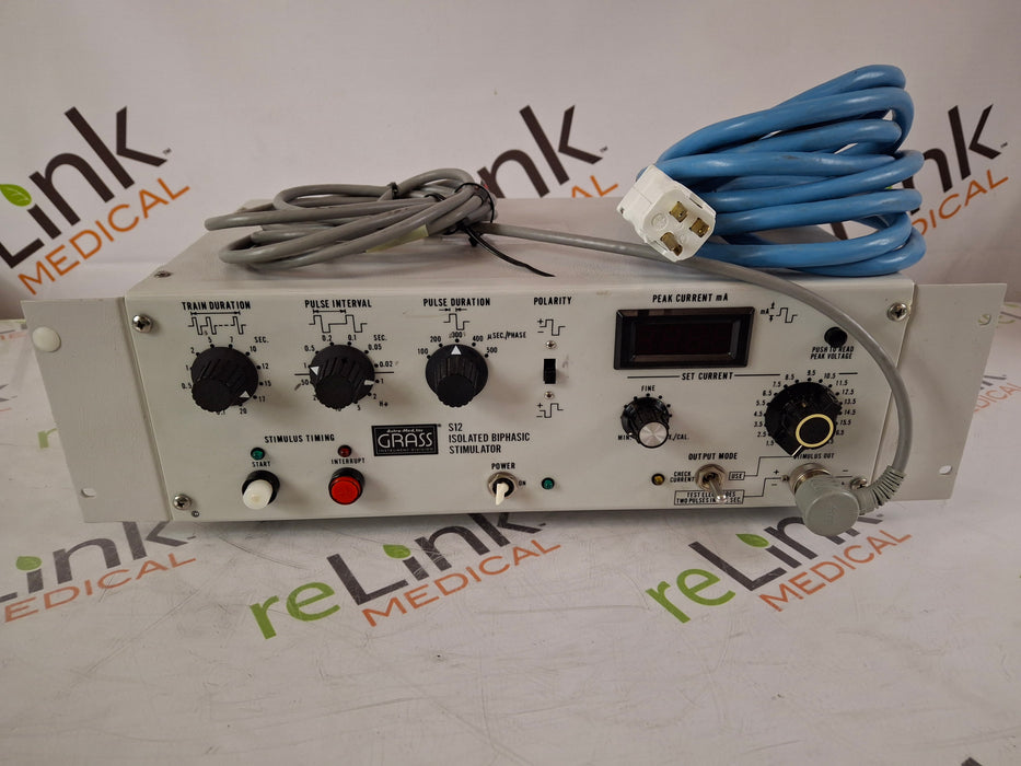 Grass Technologies Natus Grass Technologies Natus S12 Isolated Biphasic Stimulator Fitness and Rehab Equipment reLink Medical