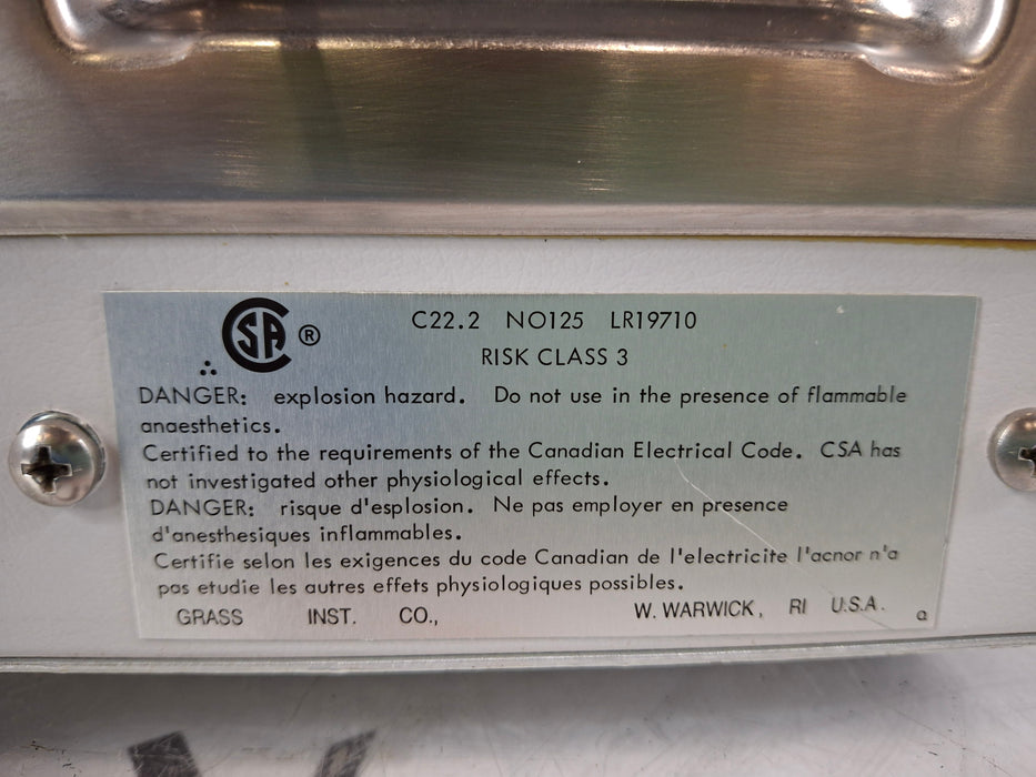 Grass Technologies Natus Grass Technologies Natus S12 Isolated Biphasic Stimulator Fitness and Rehab Equipment reLink Medical