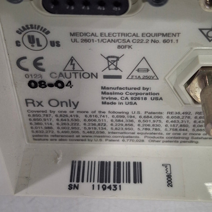 Masimo Masimo Radical 7 Pulse Oximeter w/ Base Patient Monitors reLink Medical