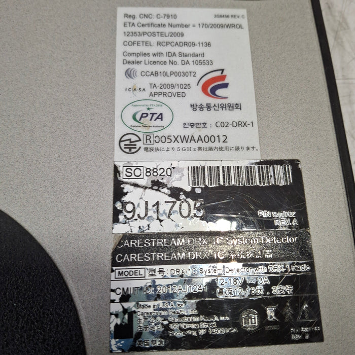 Carestream Health, Inc. DRX-1C System Detector