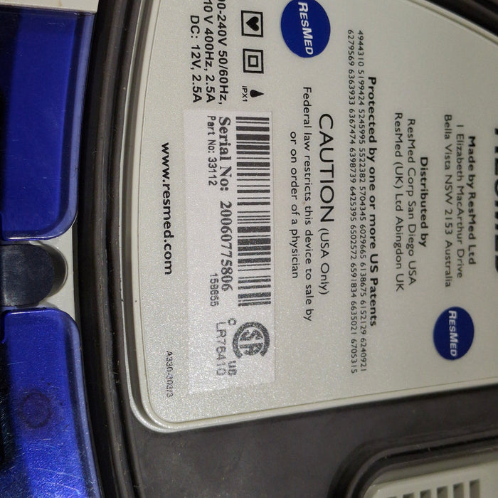 ResMed ResMed S8 Compact CPAP System Respiratory reLink Medical