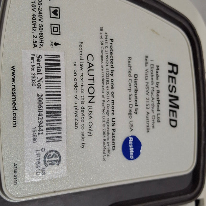 ResMed ResMed S8 Compact CPAP System Respiratory reLink Medical