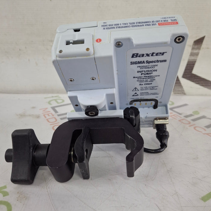 Baxter Sigma Spectrum w/Non Wireless or No Battery Infusion Pump