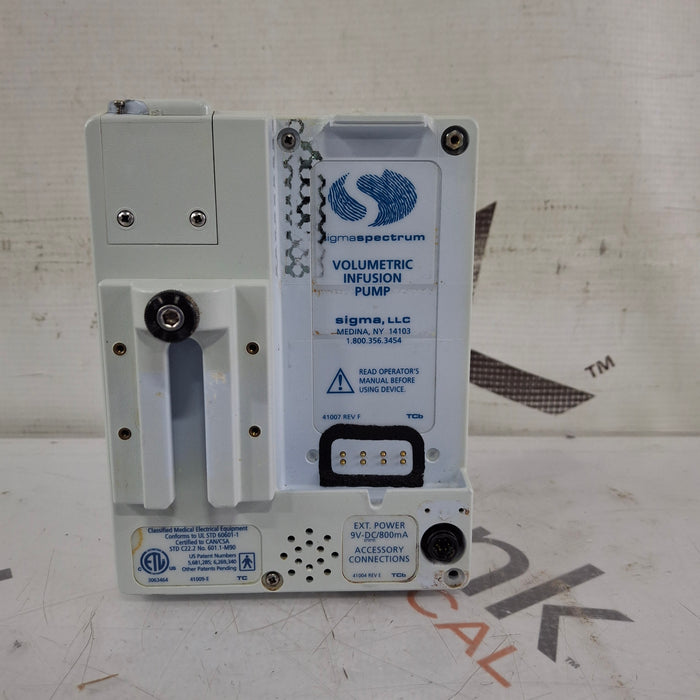 Baxter Sigma Spectrum w/Non Wireless or No Battery Infusion Pump