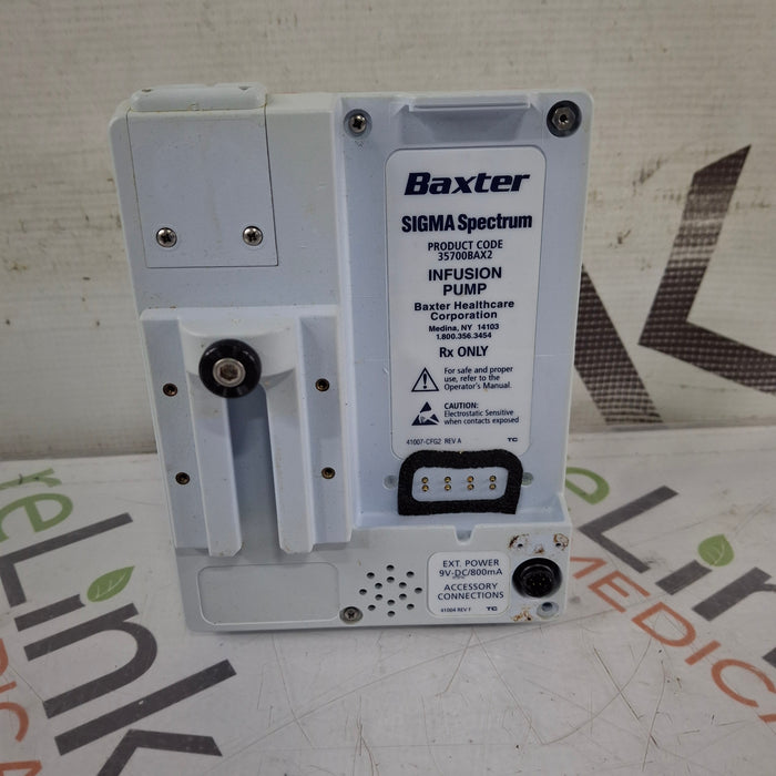 Baxter Sigma Spectrum w/Non Wireless or No Battery Infusion Pump