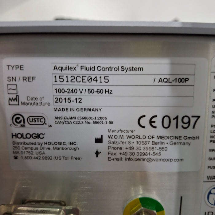Hologic Aquilex Fluid Control System