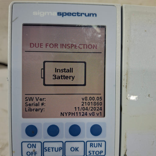 Baxter Baxter Sigma Spectrum 8.00.05 w/o Battery Infusion Pump Infusion Pump reLink Medical
