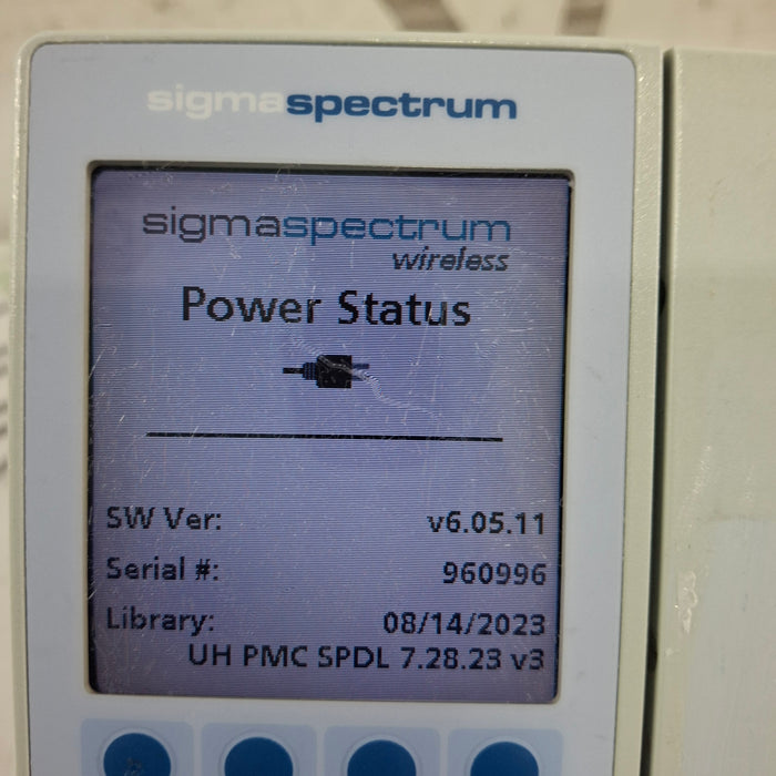 Baxter Sigma Spectrum 6.05.11 without Battery Infusion Pump