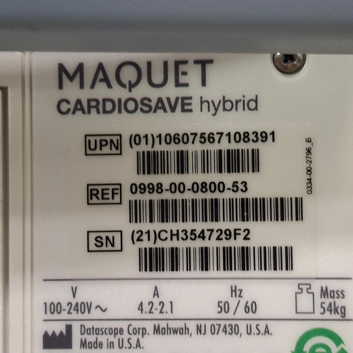 Maquet Maquet Cardiosave Hybrid IABP Datascope Pump Perfusion reLink Medical