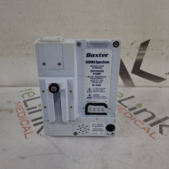 Baxter Sigma Spectrum w/Non Wireless or No Battery Infusion Pump