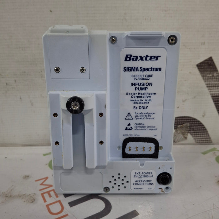 Baxter Sigma Spectrum w/Non Wireless or No Battery Infusion Pump
