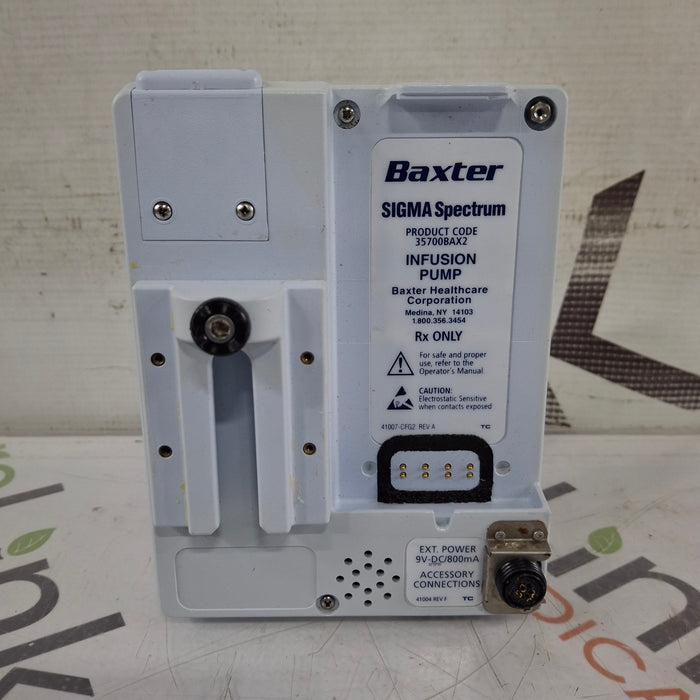 Baxter Sigma Spectrum w/Non Wireless or No Battery Infusion Pump
