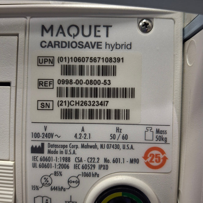 Maquet Maquet Cardiosave Hybrid IABP Datascope Pump Perfusion reLink Medical