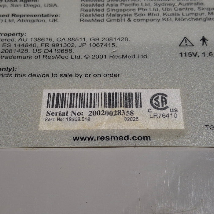 ResMed ResMed Sullivan Humidaire Humidifier Respiratory reLink Medical