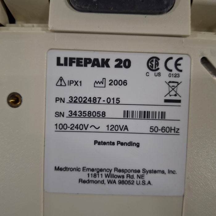 Physio-Control Physio-Control LifePak 20 Defibrillator Defibrillators reLink Medical