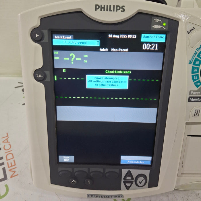 Philips HeartStart MRx Defibrillator w/Printer