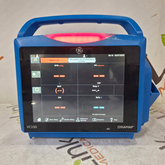 GE Healthcare GE Healthcare Carescape VC150 Vital Signs Monitor Patient Monitors reLink Medical