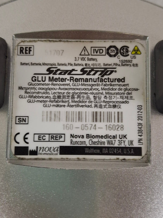 Nova Biomedical Corp. Nova Biomedical Corp. StatStrip GLU Glucose Meter Clinical Lab reLink Medical