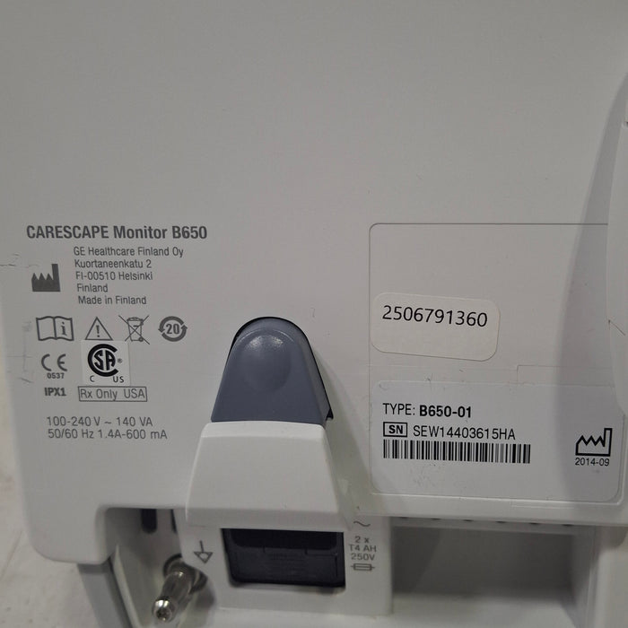 GE Healthcare GE Healthcare Carescape B650 Patient Monitor Patient Monitors reLink Medical