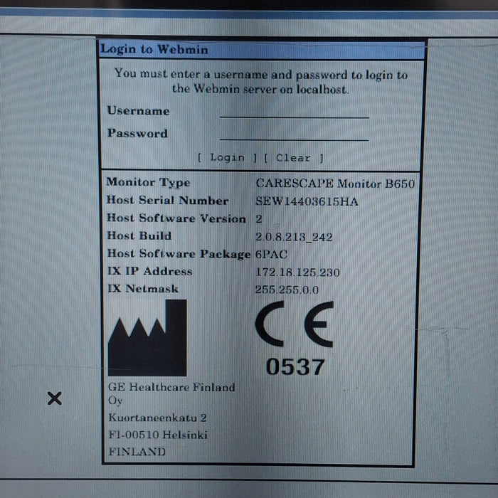 GE Healthcare GE Healthcare Carescape B650 Patient Monitor Patient Monitors reLink Medical
