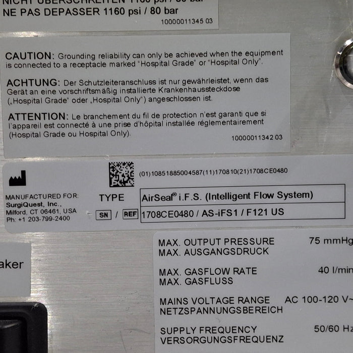 ConMed ConMed AirSeal IFS Intelligent Flow System Insufflator Electrosurgical Units reLink Medical