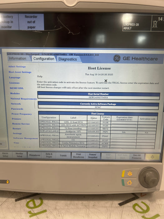 GE Healthcare GE Healthcare Carescape B650 Patient Monitor Patient Monitors reLink Medical