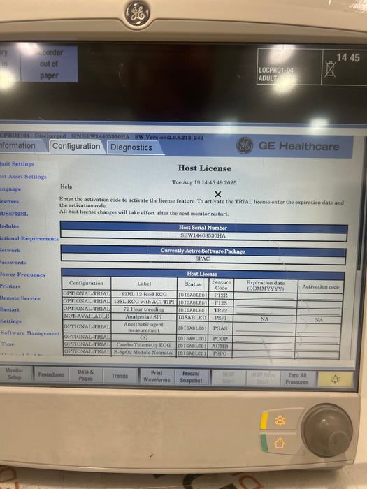 GE Healthcare GE Healthcare Carescape B650 Patient Monitor Patient Monitors reLink Medical