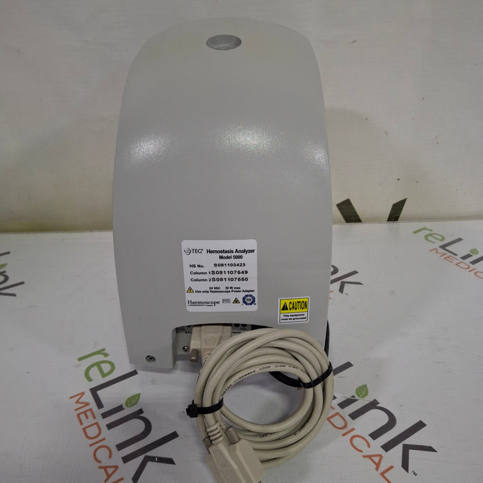 Haemonetics Haemonetics Haemoscope Thrombelastograph Model 5000 Hemostasis Analyzer Clinical Lab reLink Medical