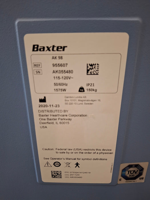 Baxter Baxter AK 98 Dialysis System Dialysis reLink Medical