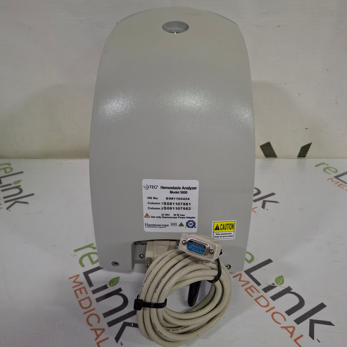 Haemonetics Haemoscope Thrombelastograph Model 5000 Hemostasis Analyzer