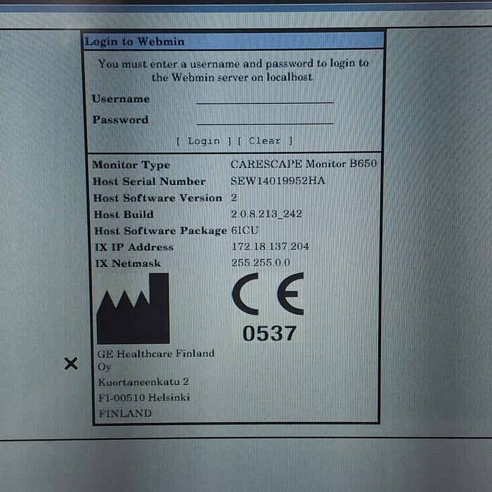 GE Healthcare GE Healthcare Carescape B650 Critical Care Patient Monitor Patient Monitors reLink Medical