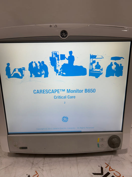 GE Healthcare GE Healthcare Carescape B650 Critical Care Patient Monitor Patient Monitors reLink Medical
