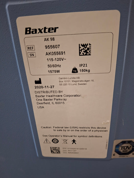 Baxter AK 98 Dialysis System