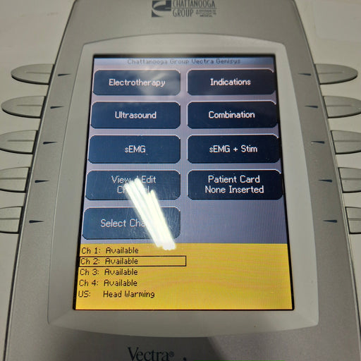 Chattanooga Group Chattanooga Group Vectra Genisys 2761 2-Channel Ultrasound Combo Unit Fitness and Rehab Equipment reLink Medical