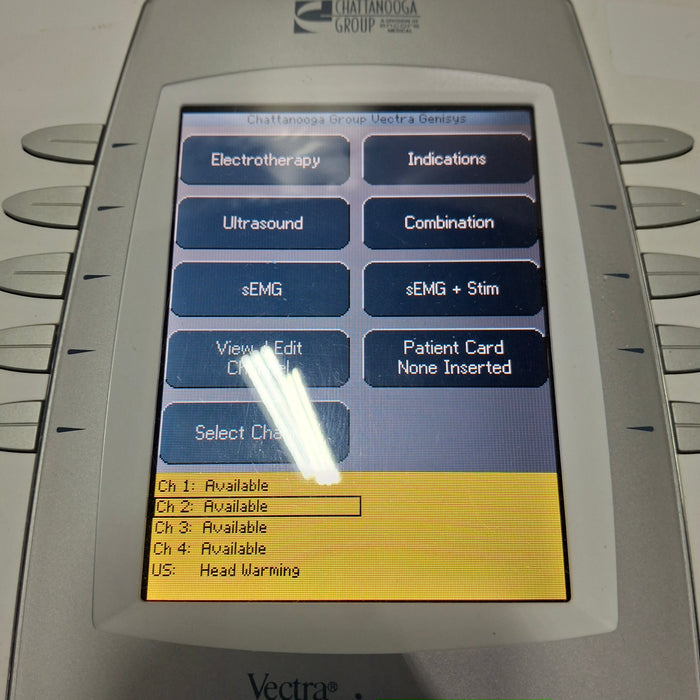 Chattanooga Group Chattanooga Group Vectra Genisys 2761 2-Channel Ultrasound Combo Unit Fitness and Rehab Equipment reLink Medical