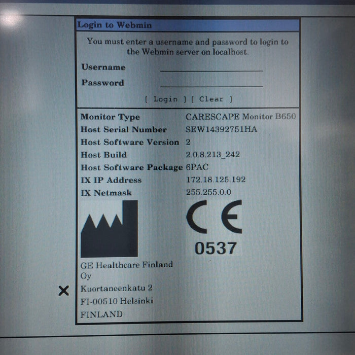 GE Healthcare GE Healthcare Carescape B650 Post Anesthesia Care Patient Monitor Patient Monitors reLink Medical
