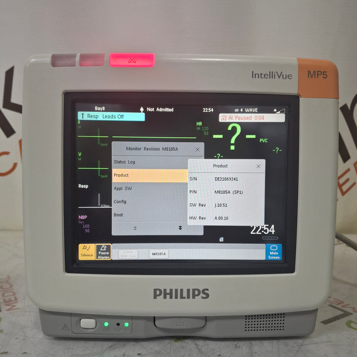 Philips Philips Intellivue MP5 - ECG, Fast SpO2, NIBP CO2 Patient Monitor Patient Monitors reLink Medical