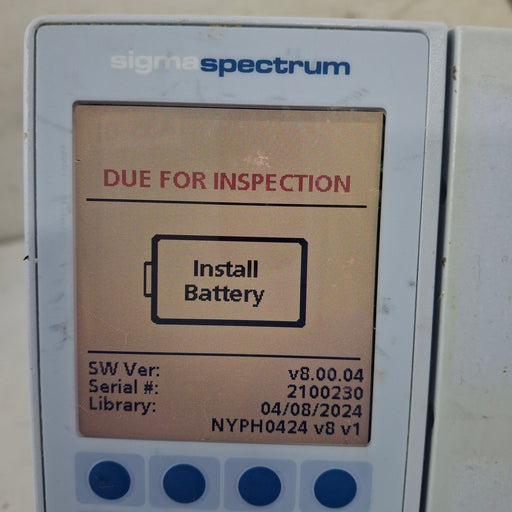 Baxter Baxter Sigma Spectrum 8.00.04 w/o Battery Infusion Pump Infusion Pump reLink Medical
