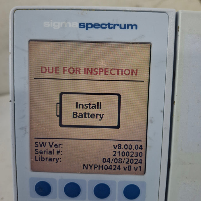 Baxter Baxter Sigma Spectrum 8.00.04 w/o Battery Infusion Pump Infusion Pump reLink Online