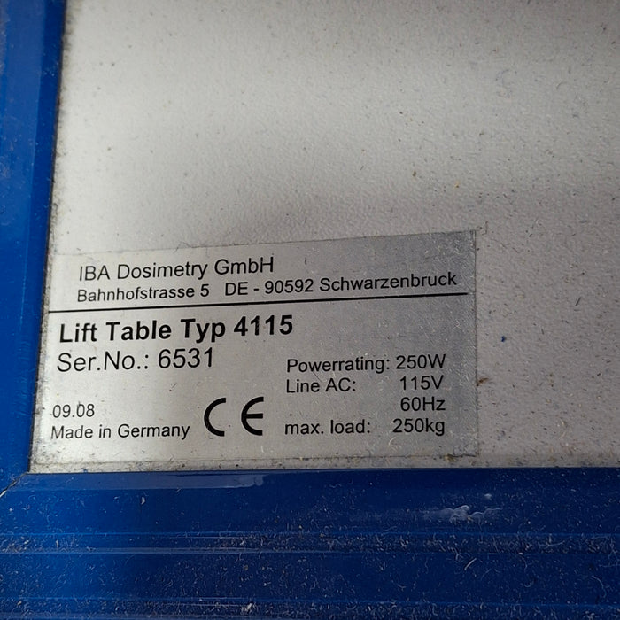 IBA Dosimetry IBA Dosimetry Blue Phantom 2 Water Phantom w/Lift Table Linear Accelerator/Rad Therapy reLink Medical