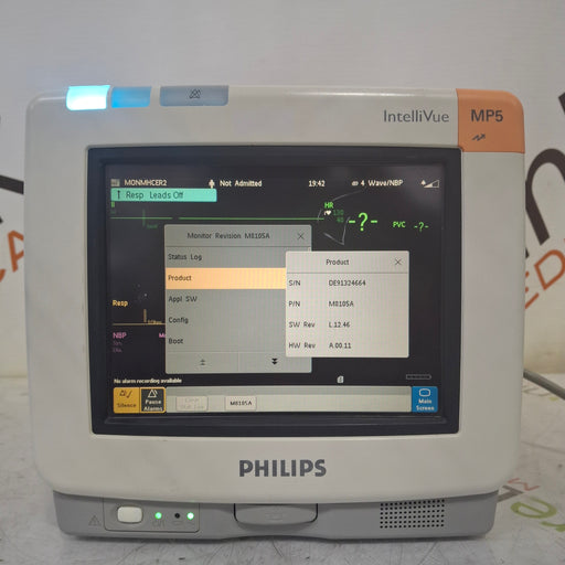 Philips Philips Intellivue MP5 - ECG, Fast SpO2, NIBP, Press, Temp Patient Monitor Patient Monitors reLink Medical