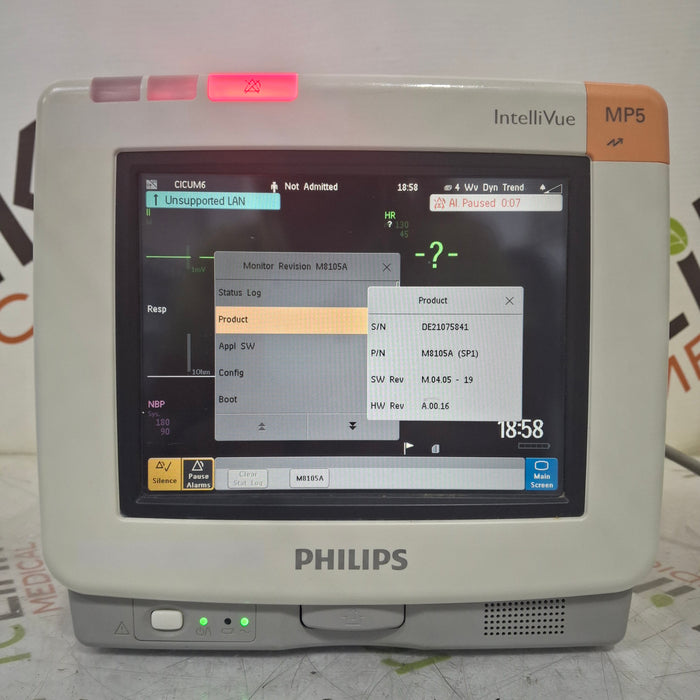 Philips Philips Intellivue MP5 - ECG, Fast SpO2, NIBP, Press, Temp Patient Monitor Patient Monitors reLink Medical