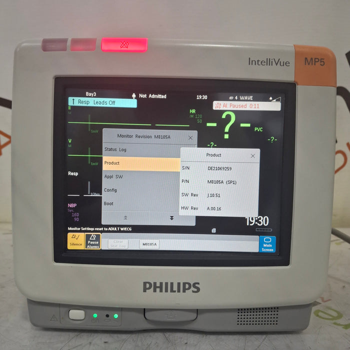 Philips Philips Intellivue MP5 - ECG, Fast SpO2, NIBP CO2 Patient Monitor Patient Monitors reLink Medical