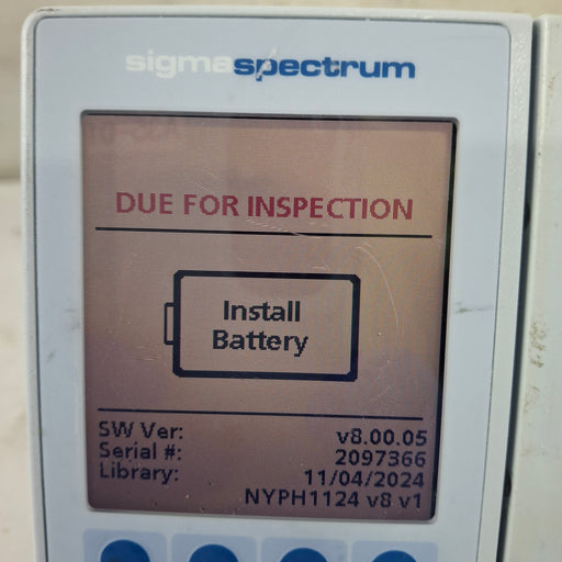 Baxter Baxter Sigma Spectrum 8.00.05 w/o Battery Infusion Pump Infusion Pump reLink Medical