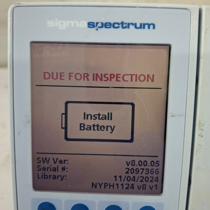 Baxter Baxter Sigma Spectrum 8.00.05 w/o Battery Infusion Pump Infusion Pump reLink Medical