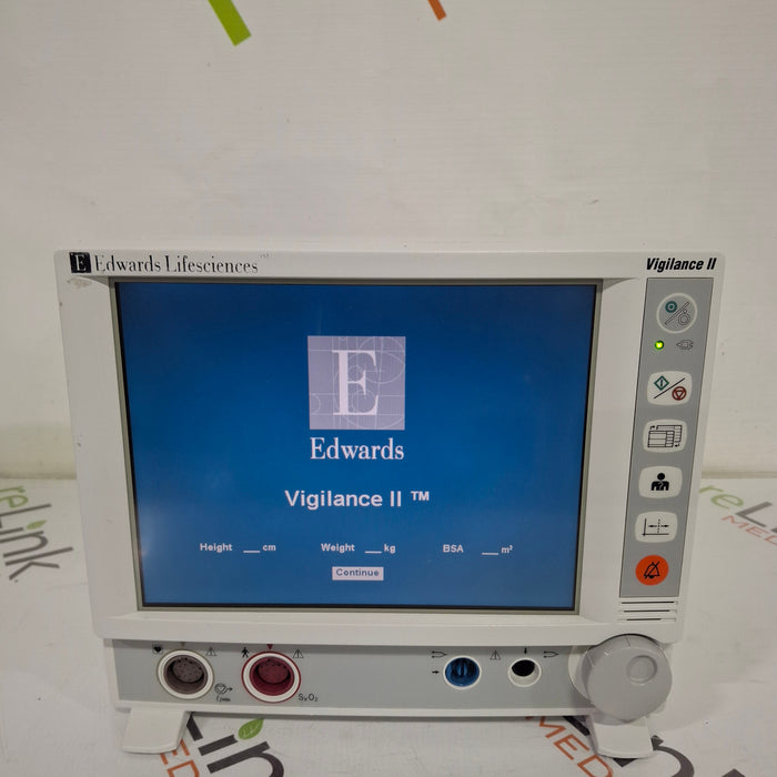 Edwards Lifesciences Vigilance II Patient Monitor