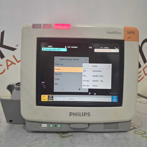 Philips Philips Intellivue MP5 - ECG, Fast SpO2, NIBP, Press, Temp Patient Monitor Patient Monitors reLink Medical