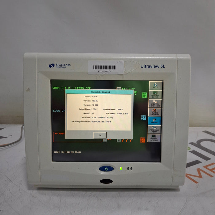 Spacelabs Healthcare Spacelabs Healthcare Ultraview SL 91369 Monitor Patient Monitors reLink Medical