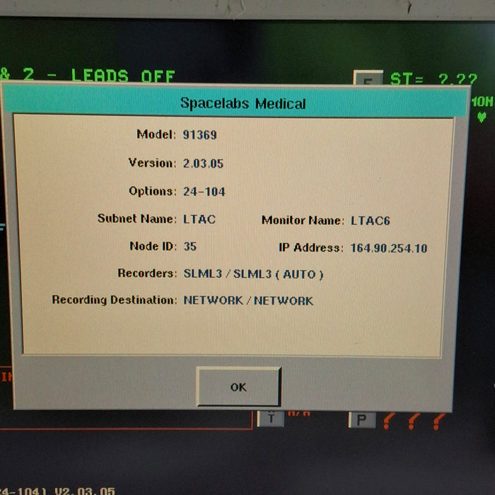 Spacelabs Healthcare Spacelabs Healthcare Ultraview SL 91369 Monitor Patient Monitors reLink Medical