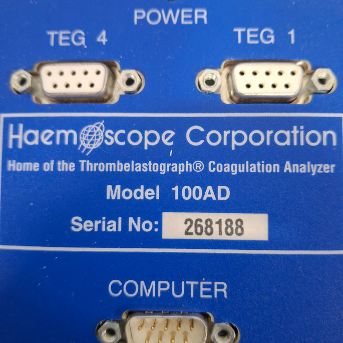 Haemoscope Corporation Haemoscope Corporation 100AD Coagulation Analyzer Clinical Lab reLink Medical